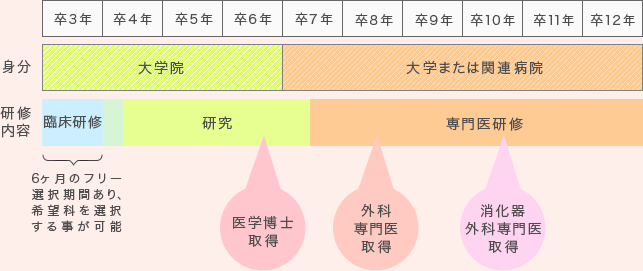 肝胆膵外科／胃腸外科大学院進学コースD